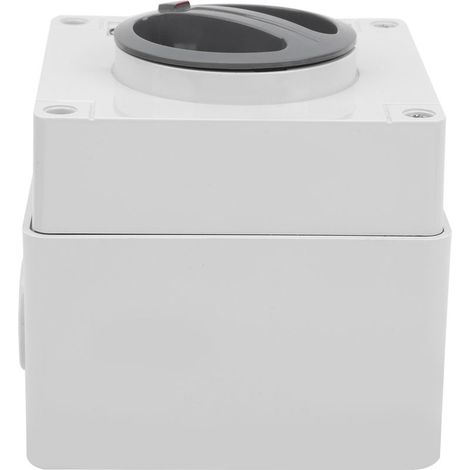Prise de commutateur étanche extérieure, Isolation anti-poussière, boutons et indicateurs rotatifs OnOff 250V(2P20A) (1/2)