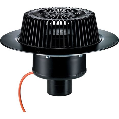 Dallmer SuperDrain Dachablauf 62 H, Schraubflansch, beheizt, DN 70, PP, 671240 (1/2)