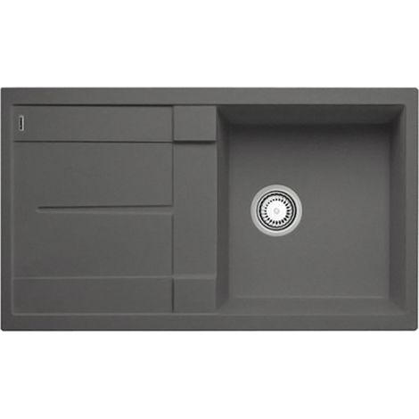 Blanco Metra 5 - Silgranitspüle, 86x50 cm, mit Ablaufsystembedienung, Felsgrau 518871 (1/5)