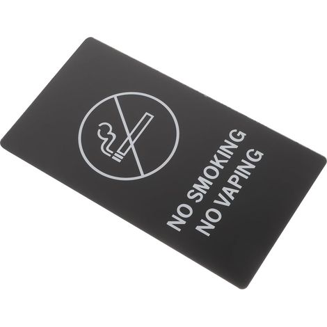Panneau Interdiction Fumer Intérieur et Extérieur Acrylique Signalétique Sécurité No Smoking pour Toilettes Hôtels et Lieux Publics (1/5)