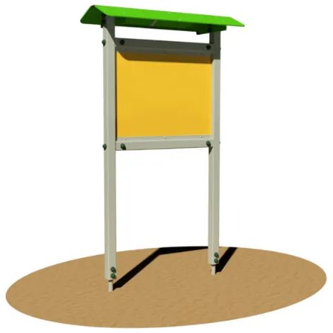 Bacheca Ariel 682 Giochipark alluminio e PEHD pannello HPL 90x70cm da interrare