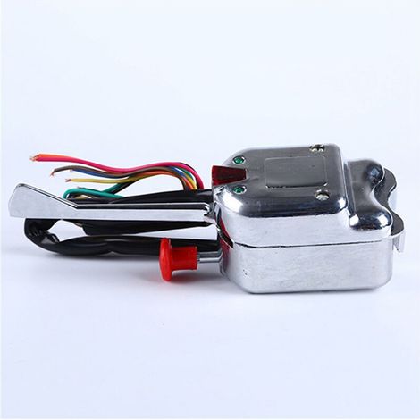 Adecuado para interruptores de intermitentes cromados universales de 12 V para vehículos modificados.