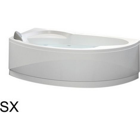 VASCA ANGOLARE ASIMMETRICA SEMICIRCOLARE VOGUE Misura: 165x85 dx Hydro C/Rubinetteria (1/3)