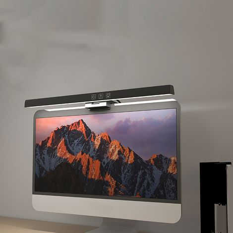 Lampe de bureau LED asymétrique anti-lumière bleue pour écran d'ordinateur, lampe suspendue (1/5)