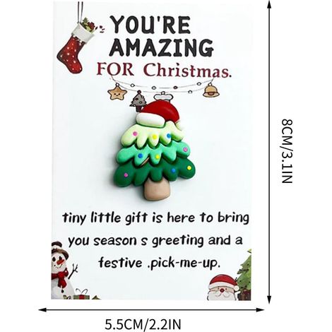 Pocket Hug - Carte De Soutien Émotionnel De Noël Avec Personnage - Pour Amis Et Famille - Lot De 10 Pièces (1/5)