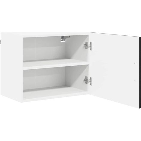 Meuble mural de cuisine，Armoire de cuisine avec étagère 2 pcs Noir 50 x 31 x 40 cm CFW18637 (1/5)