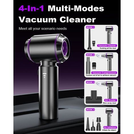Aspirateur à Main, Aspirateur Voiture Puissant sans Fil, 3-in-1 Mini Aspirateur a Main sans Fil avec Moteur Brushless (1/5)