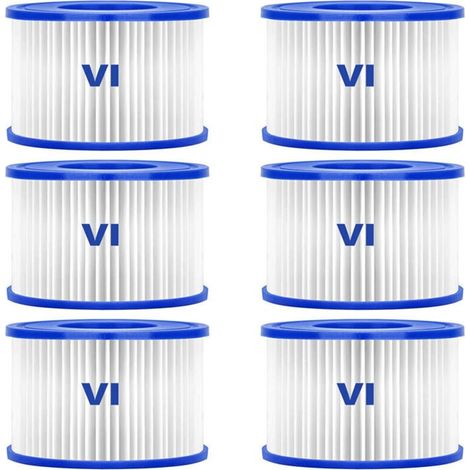 6er-Pack Filterkartuschen für aufblasbare Lay-Z-Spa-Whirlpools (1/5)