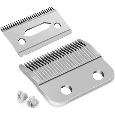 Professional replacement blades for Wahl 5-Star Senior Magic Clip clippers - Compatible with 8148, 8504, 1919, 2241, 2240, 8591 (silver) (1/5)