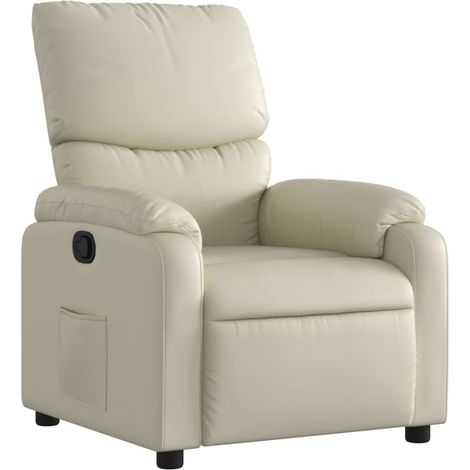Maison Exclusive - Relaxsessel Creme Kunstleder