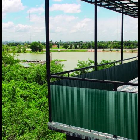 NORTENE Canisse PVC double face verte 1 x 3 m - roseaux ovales 16 mm - anti-UV (1/2)