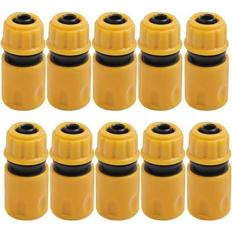 Connecteur d'arrosage plastique (10 pièces) - Rapide et durable, buse d'irrigation jardin (1/4)
