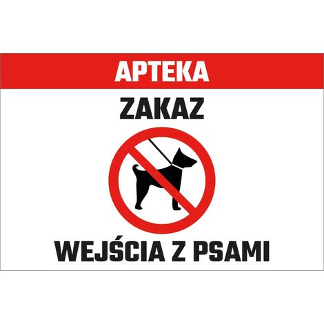 Tablón de anuncios de prohibición de farmacias 20x30cm PVC T051 (1/4)