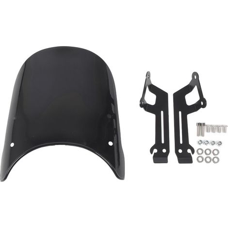Pare-brise de moto réduit la résistance au vent augmente la stabilité de conduite remplacement pour Ducati Scrambler 800 400 noir.