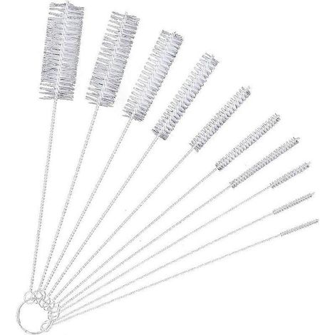 Kit de nettoyage de 10 brosses pour biberons, tasses, verres et bouteilles pour bébés (1/5)