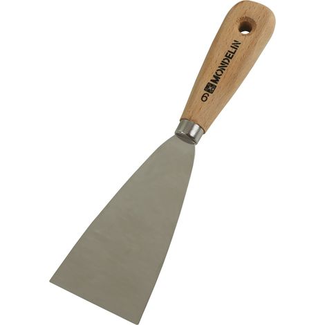 Couteau à reboucher 6 cm – Lame inox robuste – Manche bois certifié FSC – Idéal pour rebouchage, enduits et petites réparations