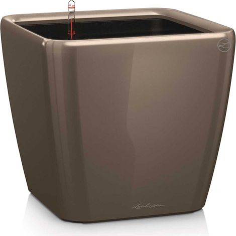 LECHUZA QUADRO Premium LS 35 Komplettset taupe hochglanz (1/5)