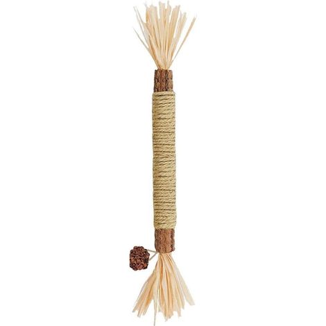 Lot de 3 bâtonnets à mâcher à l'herbe à chat en forme de vigne argentée naturelle pour le nettoyage des dents des chatons (1/5)
