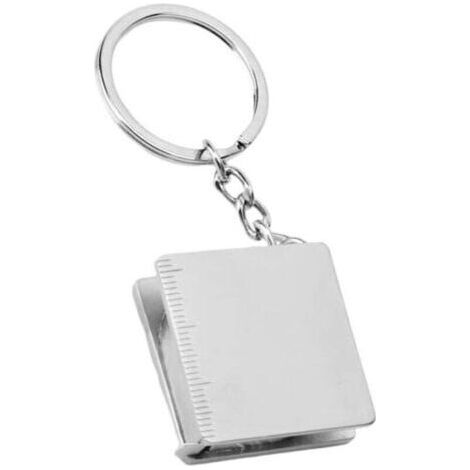 Porte-clés mini mètre ruban souple de 1 mètre pour vêtements, porte-mètre ruban, mini mètre ruban en acier pour accessoires télescopiques (1/4)