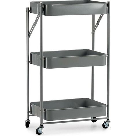 Carrito Verdulero Kinvara B1148I-TJ Gris Acero Plástico 29,5 x 78,5 x 45,5 cm (1/4)
