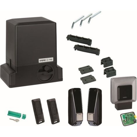 Motorisation portail coulissant 500 kg Delta2 C Kit Integral - FAAC 105630352
