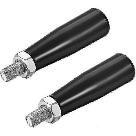 Lot de 2 poignées de serrage rotatives en plastique et métal, filetage M8x47 mm, pour machines et outils (1/4)