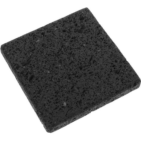 Plaque de cuisson en pierre volcanique, 9,9 x 9,9 x 1,5 cm, idéale pour barbecue coréen à gaz, en pierre de lave pour la cuisson des steaks, fruits de mer et légumes. (1/5)