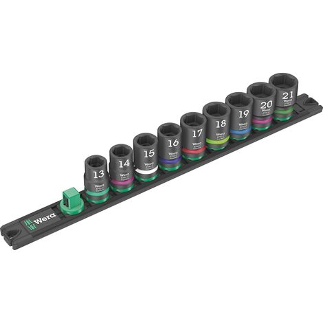 Wera C Impaktor Set di 9 chiavi a bussola nero verde (1/5)
