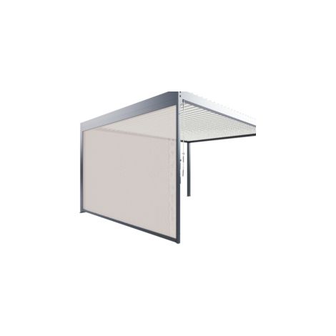 Store Latéral Zippé Gris Anthracite 3,50m pour Pergola Adossée S et SV ORIAL France (1/2)