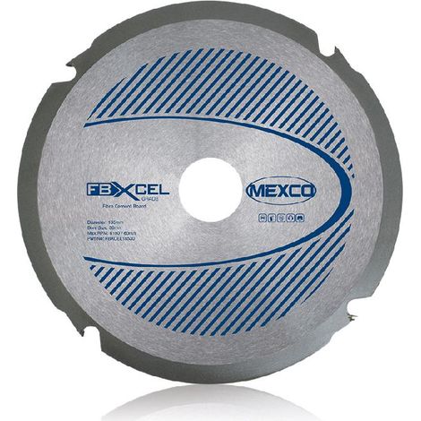 MEXCO FBXCEL16020 Fibre Cement Board PCD Blade 160 x 20mm x 4T MEXFBXL160