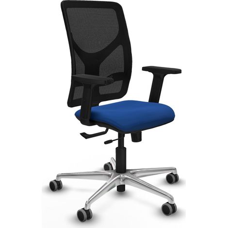 Silla oficina piqueras y crespo Motilla negro cuero sintético (1/2)