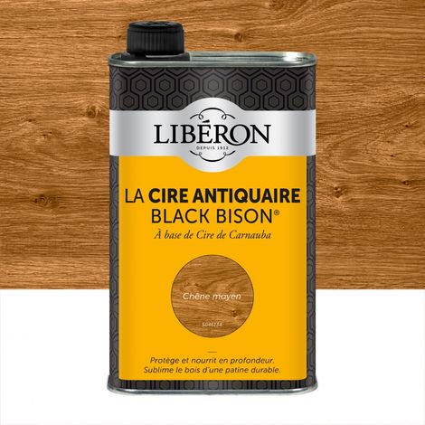 Cire Black Bison 0.5l Chêne Moyen - Liberon (1/5)