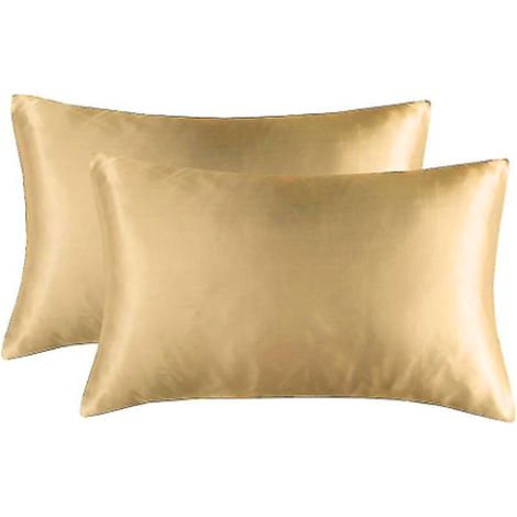 Taie D Oreiller En Soie De Mûrier - 51 X 76 Cm - Fermeture Éclair Cachée - Pour Cheveux Et Peau - 1 Pièce (1/5)
