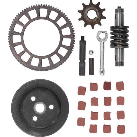 Kit d'engrenage d'arbre d'embrayage en alliage métallique chane d'entranement arbre levier tige balle ensemble d'engrenages de poussée pour vélo motorisé 66cc 80cc (1/5)