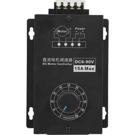 DC 6V90V 15A Bürstenmotor-Drehzahlregler Elektrischer Regler