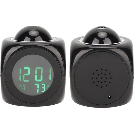 Réveil à projection, horloge de plafond numérique avec projecteur LED, câble USB et affichage de la température, pour chambre, table de chevet, bureau. (1/5)