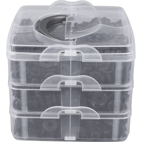 630 pièces clips auto plastique, fixations garde-boue, rivets et agrafes de retenue avec outil de dépose (1/5)