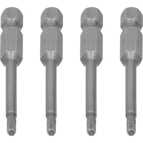 Lot de 10 embouts de tournevis électriques hexagonaux de 2,5 mm avec tête magnétique en acier allié S2 (1/5)