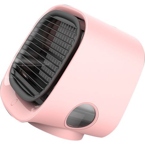Mini-USB-wiederaufladbarer tragbarer Sprühventilator für Büro und Zuhause (rosa) (1/5)