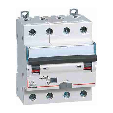 BTIGA8843AC6 Interruttore magnetotermico differenziale BTDIN45 4P tipo AC - In= 6A - Idn= 0.03A