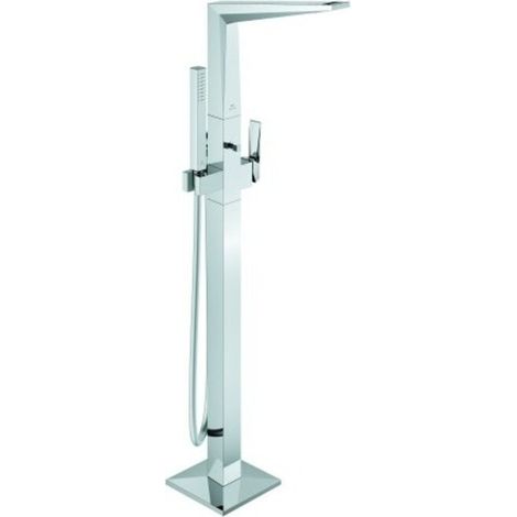 Wannenbatt. Allure Bril. PC 24422 Bodenmontage Griff Rändelstruktur chrom (1/2)