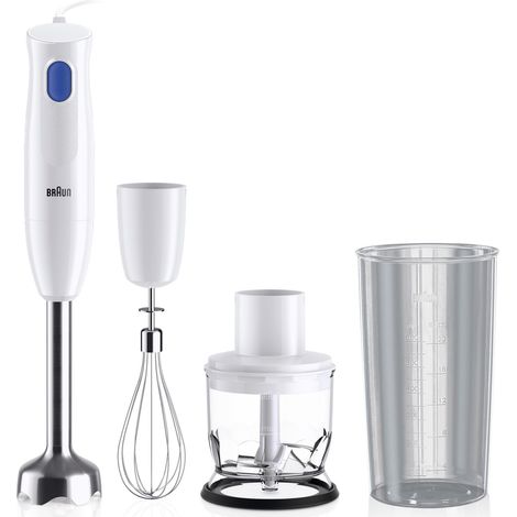 Mixeur plongeant - BRAUN - MultiQuick MQ10.202M - 450 W - 1 vitesse - Blanc (1/4)