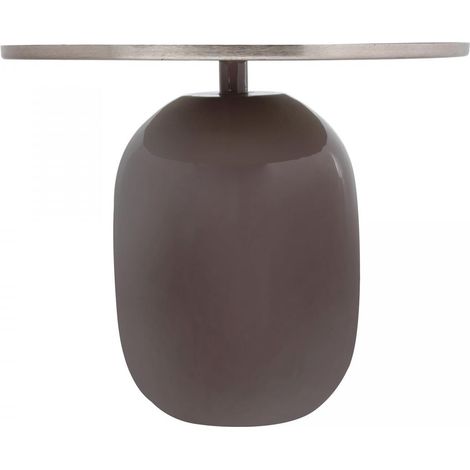 Table basse fait main en fer ERA 51x51 gris clair et gris foncé (1/4)