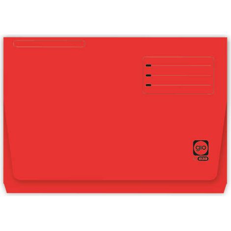 SUBCARPETA CON BOLSA Y SOLAPA INTENSAS 320 GRS FOLIO COLOR ROJO GIO 400040684