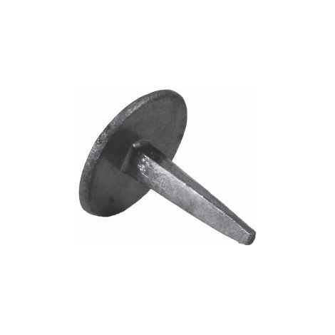 Deco Fer Forge – Clou à tête plate 22mm x 30mm en fer forgé – Vendu à l'unité – Pour bois dur et teck – Résistance optimale pour ferronnerie (1/2)