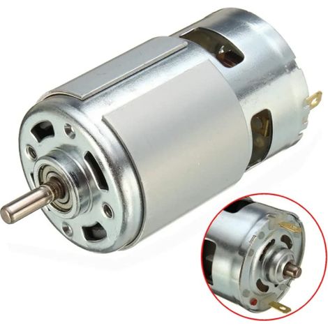RS775 DC 12 V Motor, Doppelkugellager, 35–9000 U/min, RS775, langlebig, geräuscharm, hohes Drehmoment (Geschwindigkeit (U/min): 3500 U/min, Spannung (V): 12 V)