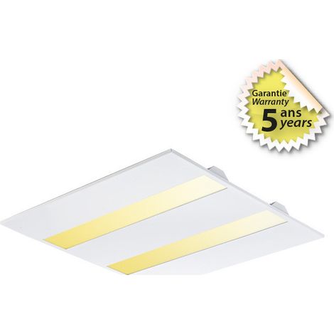 MANTA DALLE 600X600MM 26W 2 CCT IP44/IP20 IK06 UGR17 5ANS MIIDEX LIGHTING 400021 (1/2)