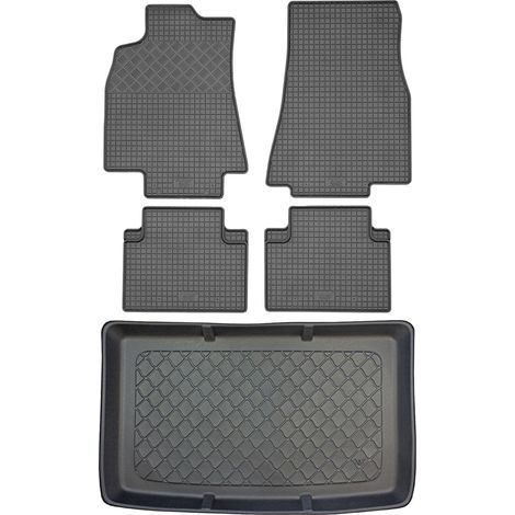 Juego de alfombrillas de goma para coche y alfombrilla para maletero para Mercedes Clase A W169 Hatchback (3/5 puertas) de septiembre de 2004 a agosto de 2012.