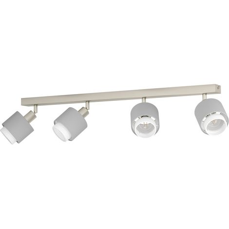 Lampe de plafond à 4 lumières Bellizzi Acier inoxydable - 2x E14 - 901048