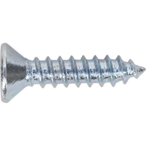Sealey ST3516 Self-Tapping Countersunk Pozi Screw 3.5 x 16mm, DIN 7982 - Pack of 100